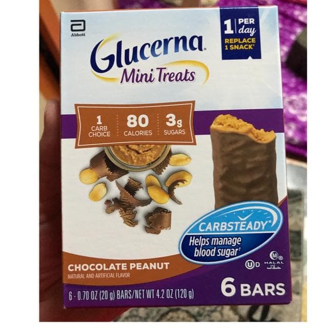 Bánh Chocolate Peanuts dành cho người tiểu đường Glucerna Mini Treats ảnh 1