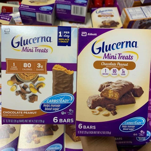 Bánh Chocolate Peanuts dành cho người tiểu đường Glucerna Mini Treats ảnh 2