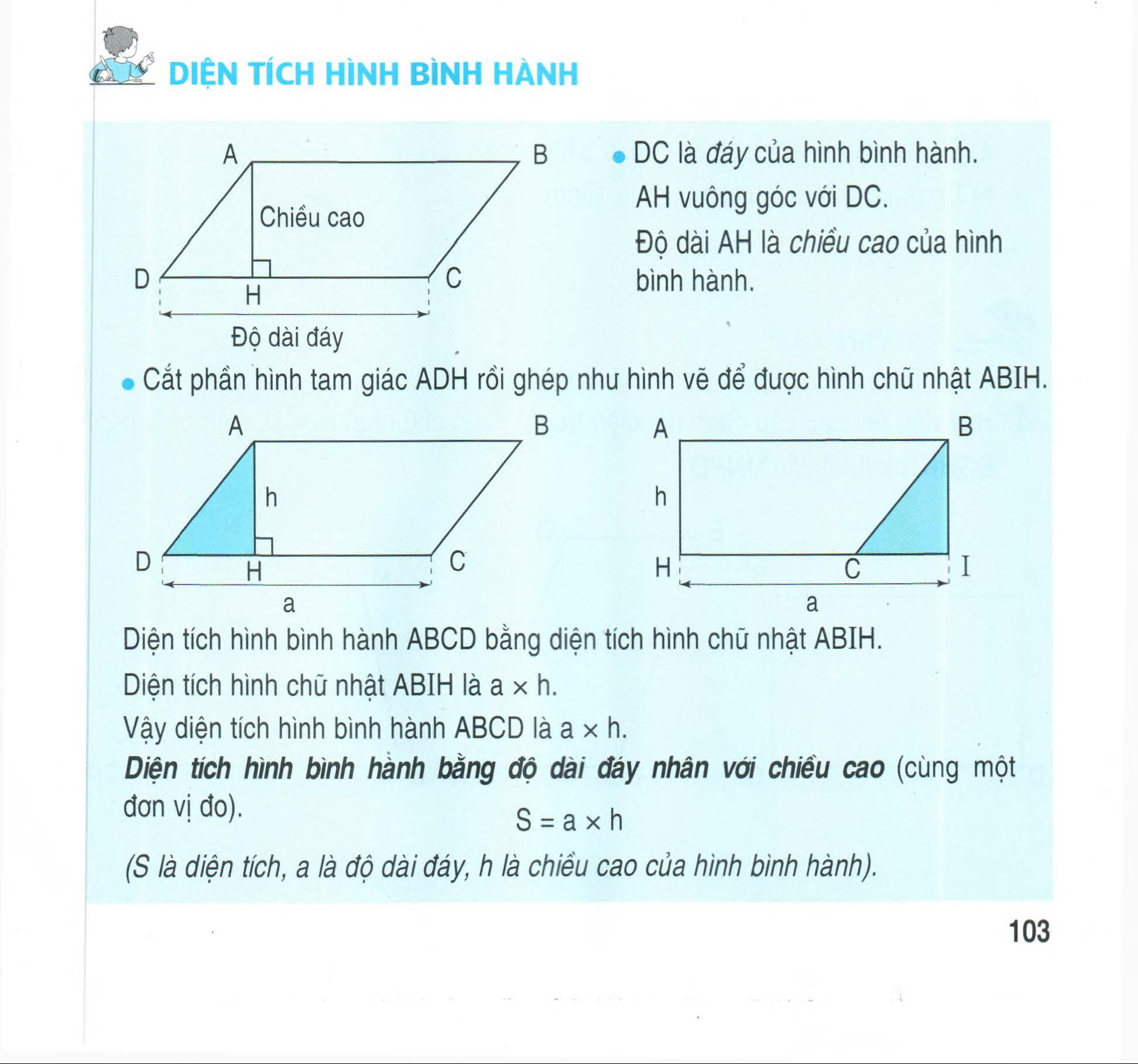 top công thức hình học trong chương trình tiểu học và bài tập có