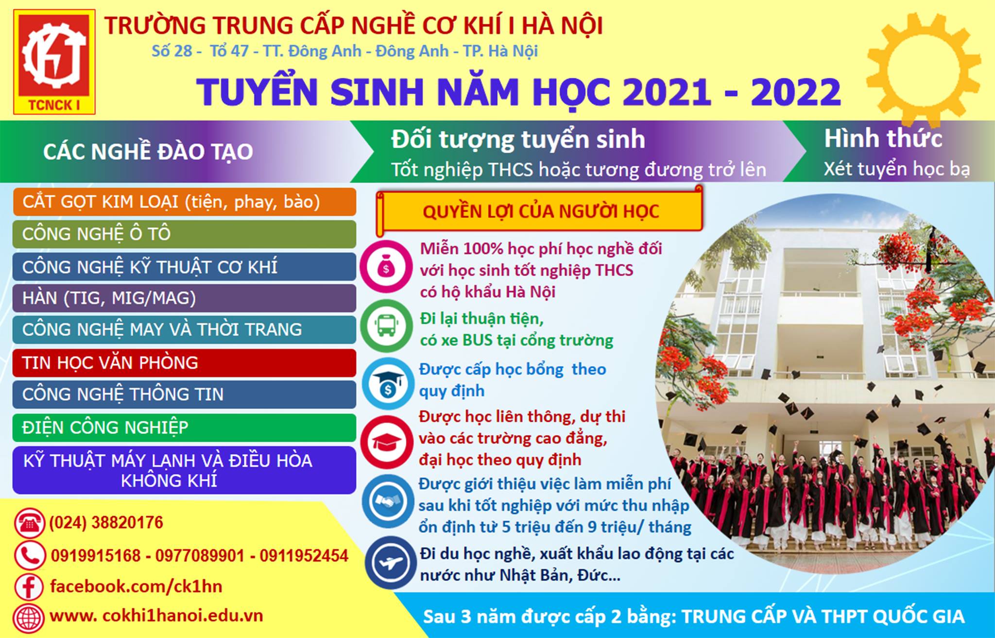 Trường Trung cấp nghề Cơ khí I Hà Nội ảnh 1