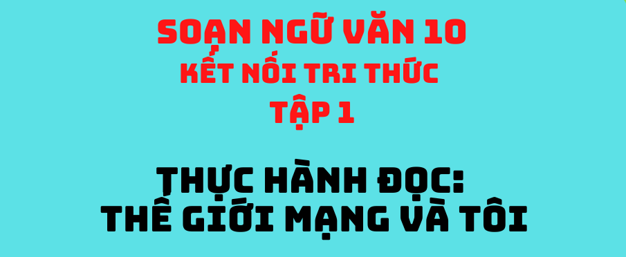 Bài soạn "Thực hành đọc: Thế giới mạng và tôi trang 95" (Ngữ văn 10 - SGK Kết nối tri thức) hay nhất ảnh 4