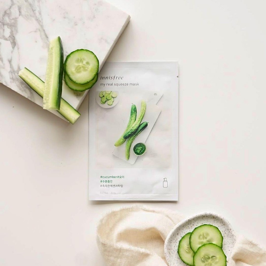 Mặt nạ Innisfree My Real Squeeze Mask Cucumber ảnh 1