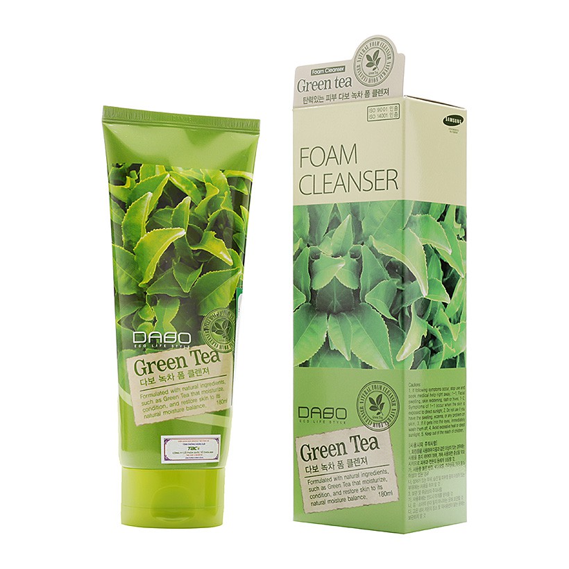 Sữa rửa mặt Dabo Green Tea Foam Cleanser ảnh 1