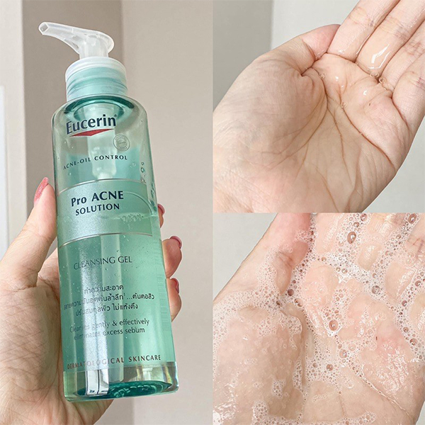 Sữa rửa mặt Eucerin Pro Acne Cleansing Gel ảnh 2