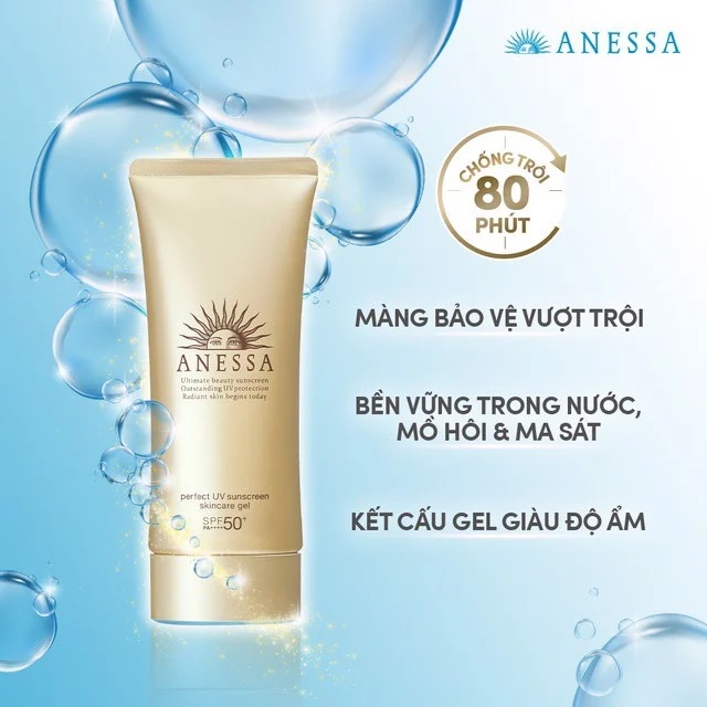 Kem chống nắng Anessa Perfect UV Sunscreen Skincare Gel ảnh 1