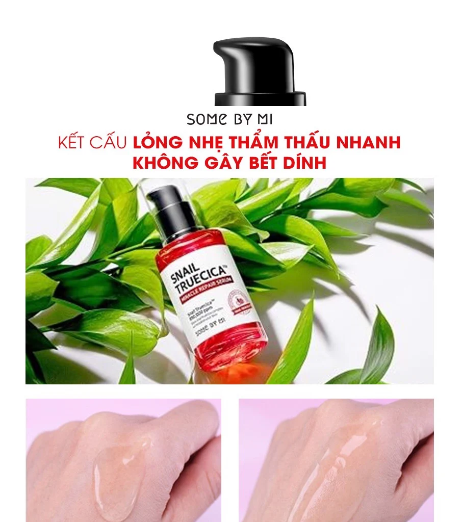 Serum trị sẹo rỗ Some By Mi Snail Truecica thuộc thương hiệu Some By Mi giúp phục hồi và làm lành sẹo ảnh 2