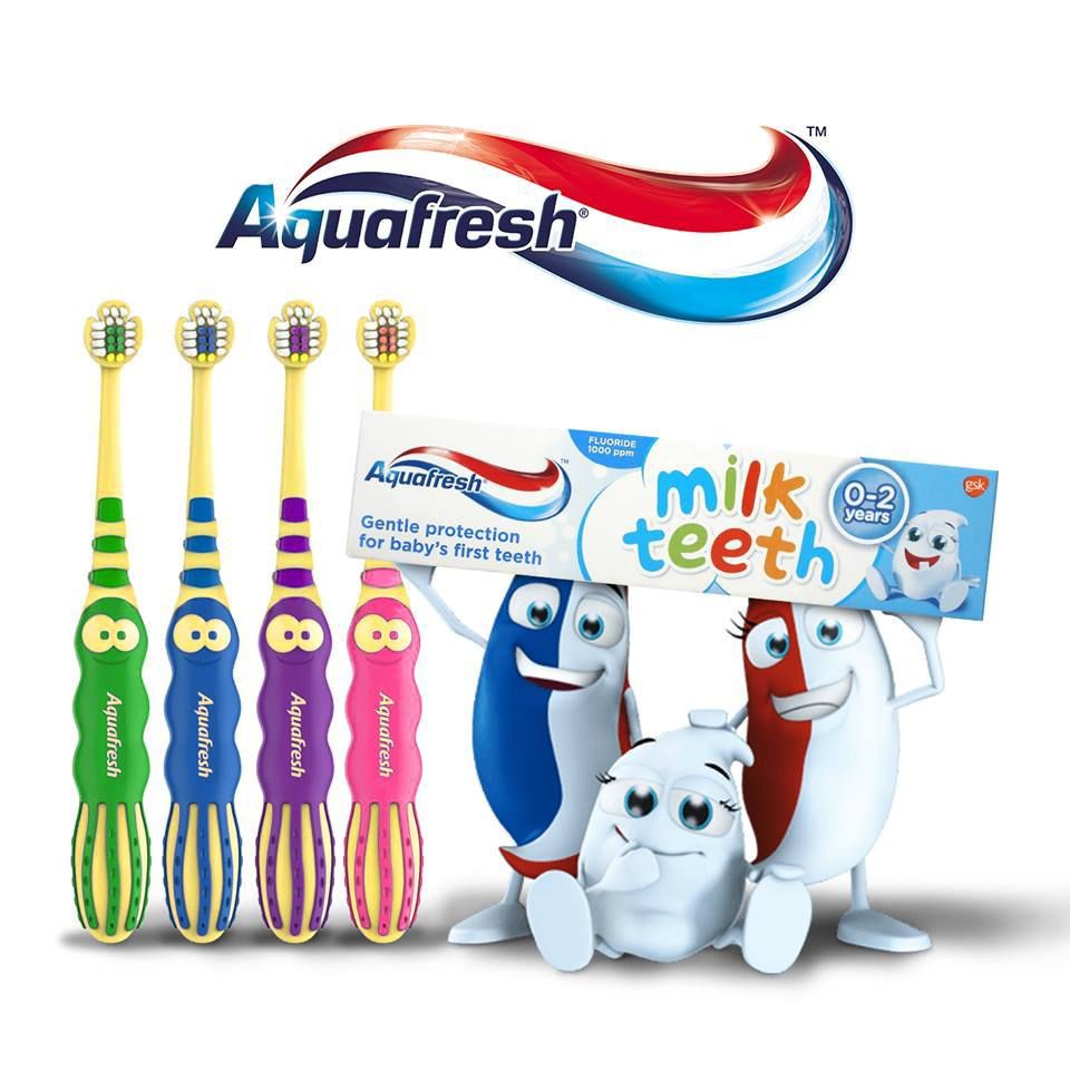 Bàn Chải Đánh Răng Trẻ Em Aquafresh Kid Milk Teeth ảnh 1