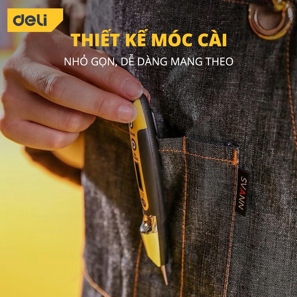 Bút Thử Điện Deli 12 - 250 V EDL8005/ EDL8003 ảnh 2