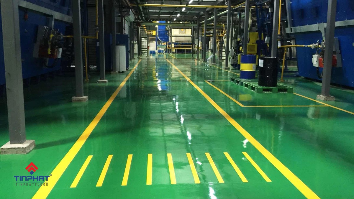 Thi công sơn epoxy nền nhà xưởng ảnh 1