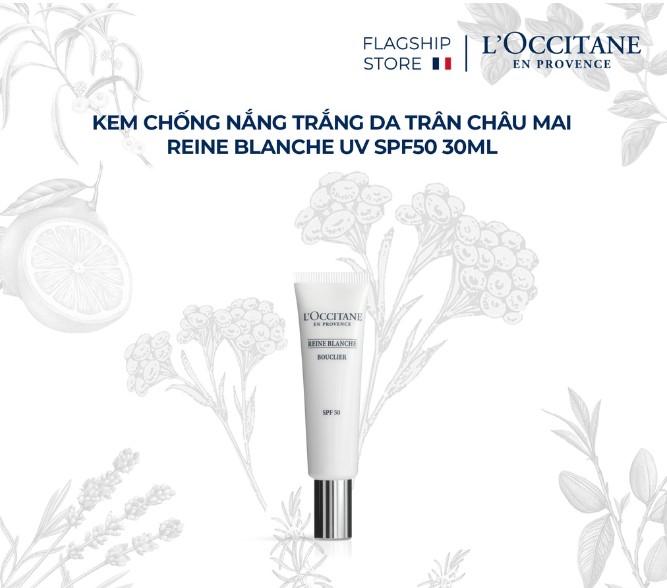 Kem chống nắng Trân Châu Mai L'Occitane Reine Blanche Illuminating UV Shield ảnh 1