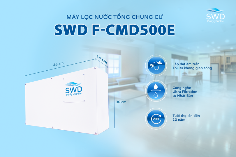 Máy lọc nước tổng chung cư SWD F-CMD500E ảnh 1