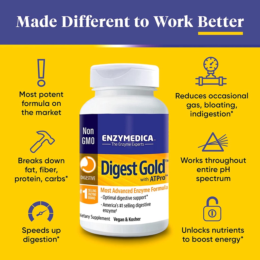 Men Tiêu Hóa Enzymedica Digest Gold ảnh 2