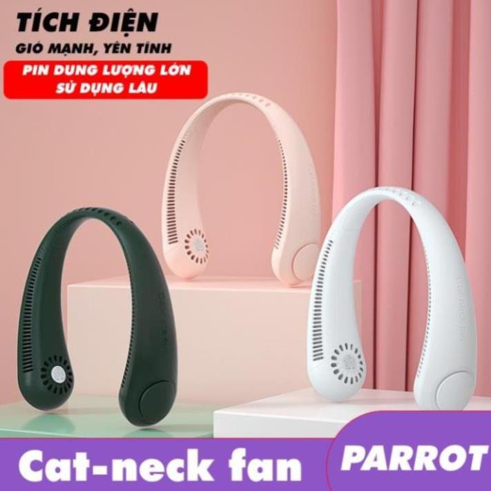 Quạt Đeo Cổ Parrot Usb Mini Tích Điện ảnh 2