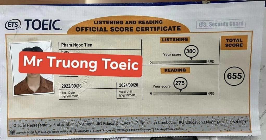 Toeic thầy Trường ảnh 1