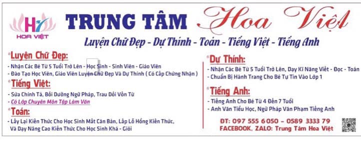 Trung tâm Luyện chữ đẹp Hoa Việt ảnh 1