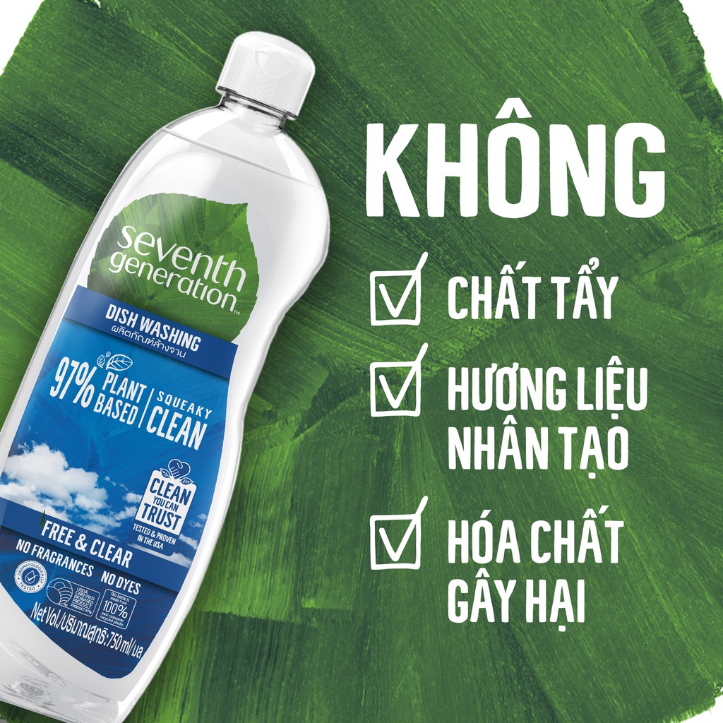 Nước Rửa Chén Gốc Thực Vật Seventh Generation ảnh 2