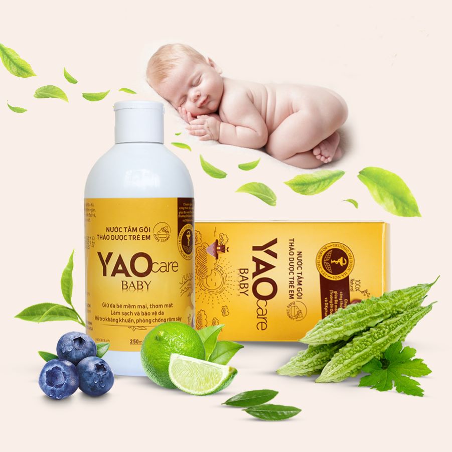 Nước Tắm Gội Thảo Dược Yaocare Baby ảnh 2