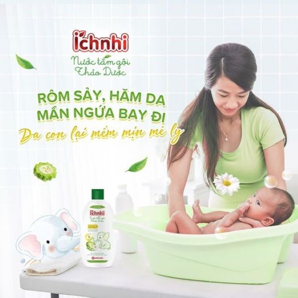 Sữa Tắm Gội Thảo Dược Ích Nhi ảnh 1