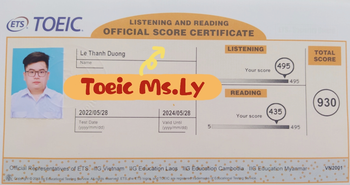 Lớp Toeic Ms. Ly ảnh 2