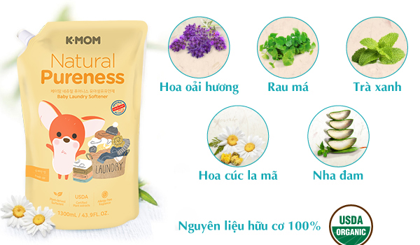 Nước xả vải hữu cơ K-Mom Hàn Quốc ảnh 2