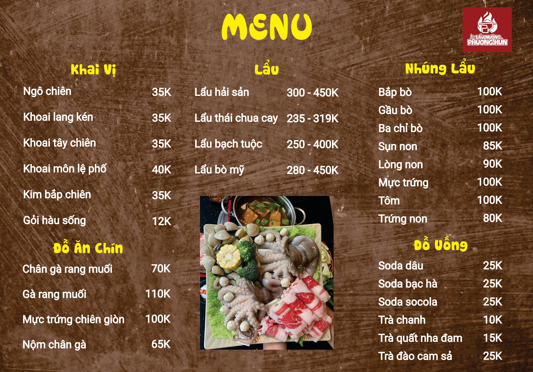 Menu quán ảnh 3