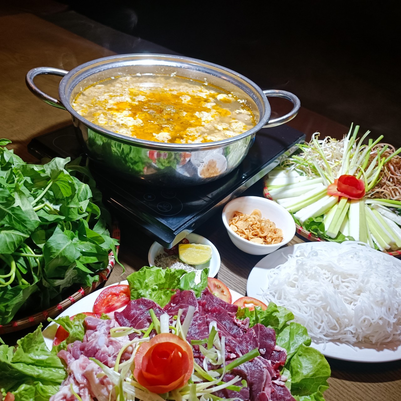 Set lẩu cua đồng giã tay ảnh 1