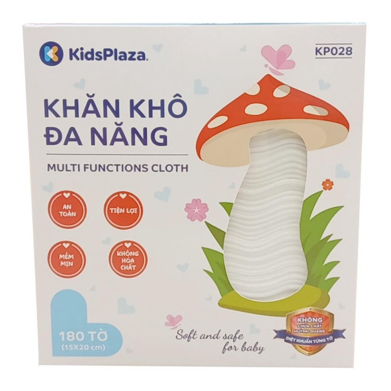 khăn vải khô đa năng Kids Plaza 180pcs KP028 ảnh 1