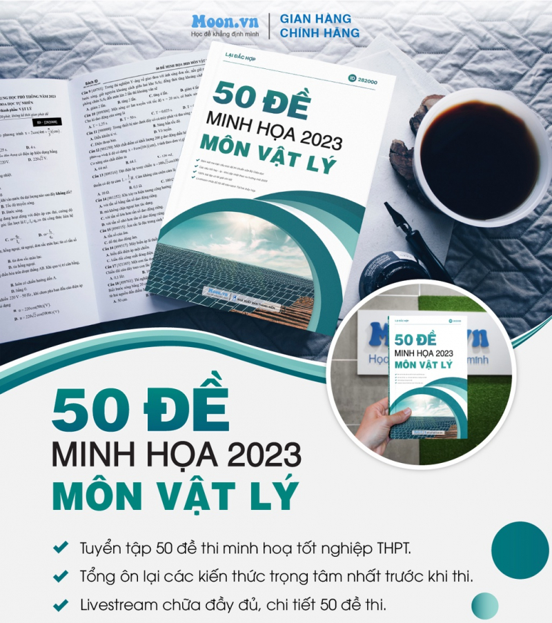 Bộ đề minh họa môn Vật lý 2023 ảnh 1