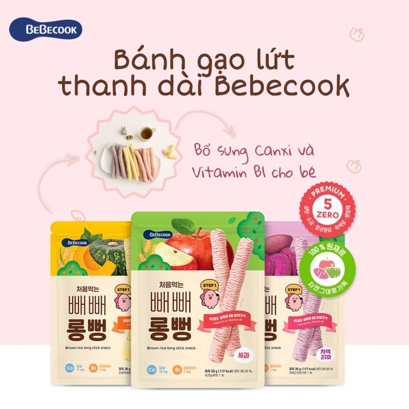 Bánh gạo lứt ăn dặm BeBecook ảnh 1