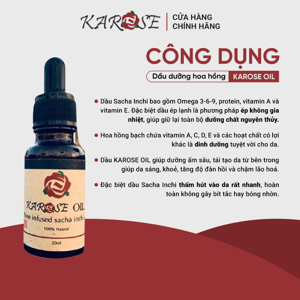 Dầu dưỡng hoa hồng Karose Oil ảnh 2