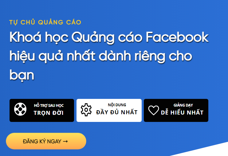 khoá học quảng cáo Facebook tốt nhất hiện nay