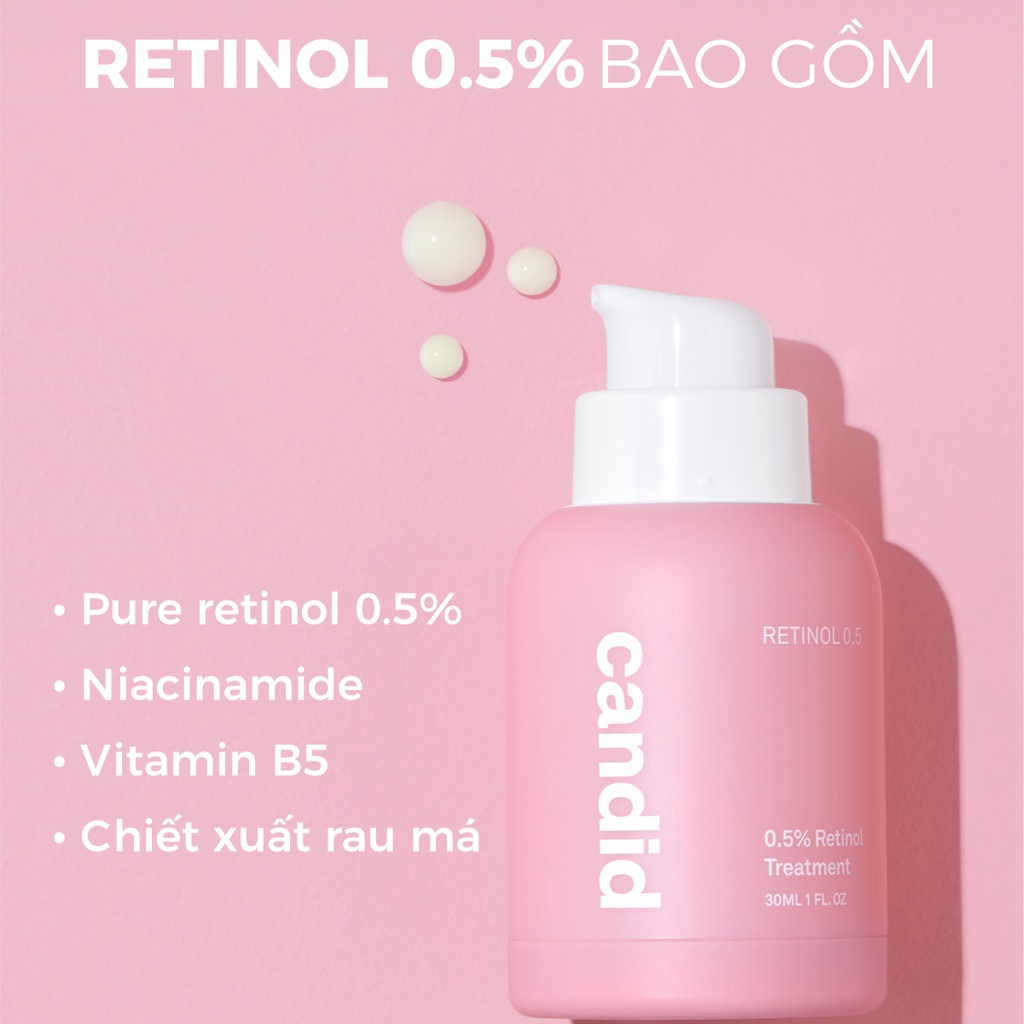 Hoạt chất CANDID 0.5% Retinol Treatment ảnh 1