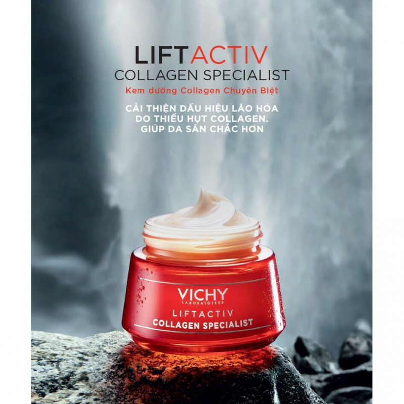Kem dưỡng ngăn ngừa lão hóa, làm săn chắc da Vichy Liftactiv Collagen Specialist ảnh 2