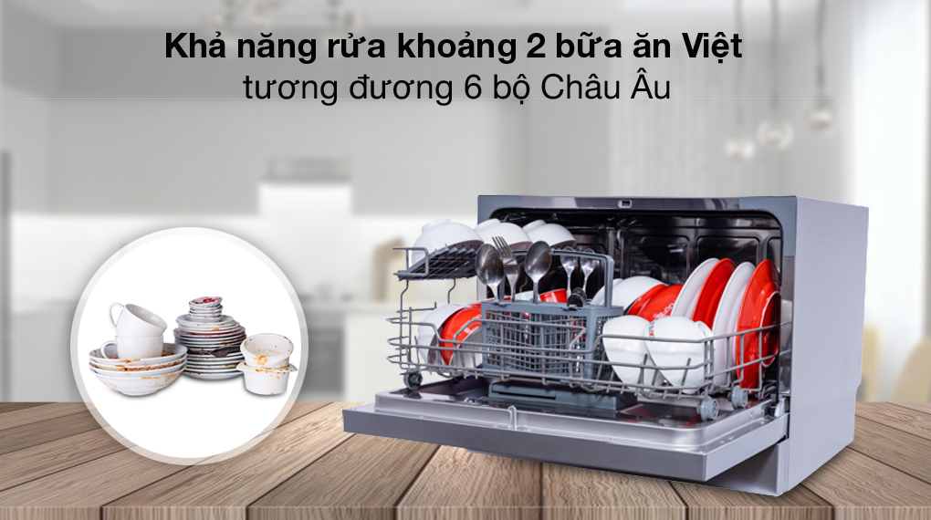 Máy rửa chén mini Hafele HDW-T50B ảnh 2