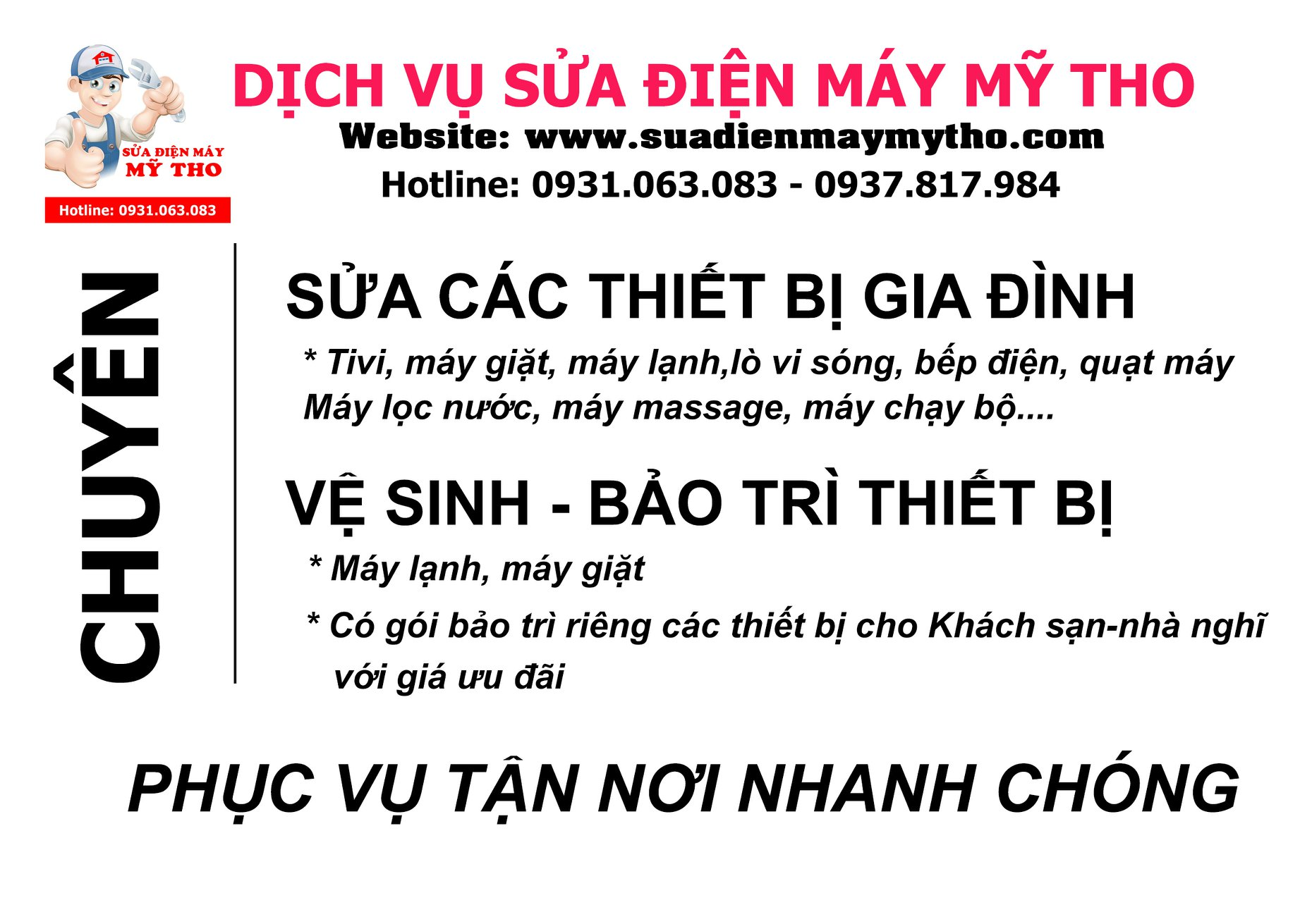 Sửa chữa điện máy Mỹ Tho ảnh 2