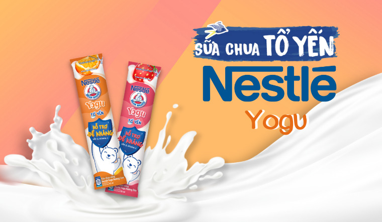 Sữa chua uống tổ yến Nestlé Yogu ảnh 1
