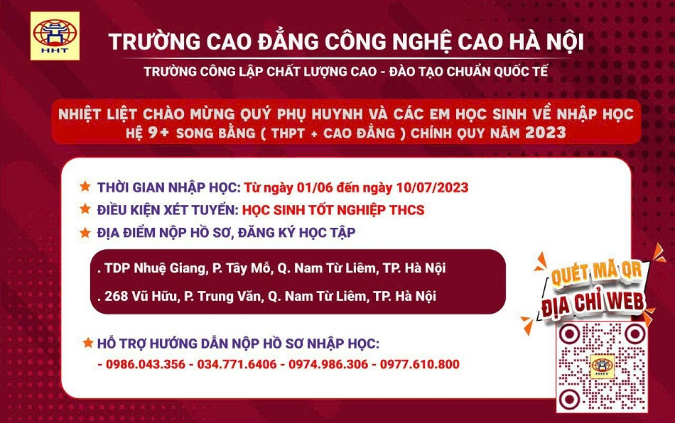 Trường Cao đẳng Công nghệ cao Hà Nội ảnh 1