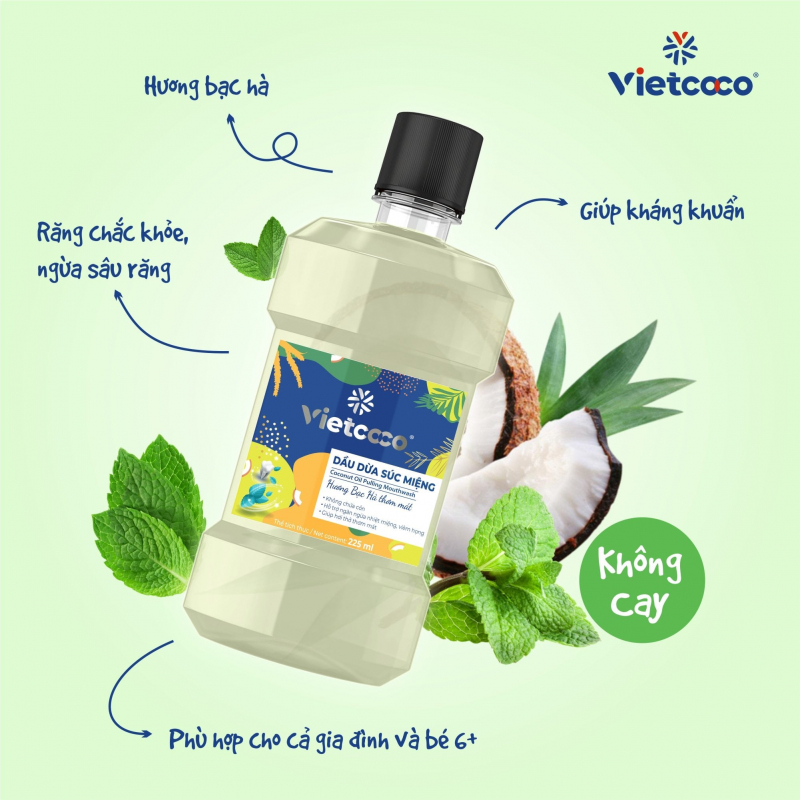 Dầu dừa súc miệng Vietcoco ảnh 1