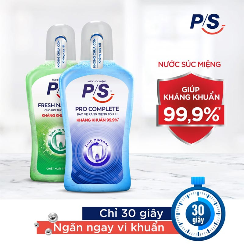 Nước súc miệng P/S Chuyên gia kháng khuẩn ảnh 2