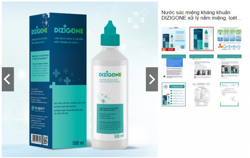 Nước súc miệng kháng khuẩn DIZIGONE ảnh 2