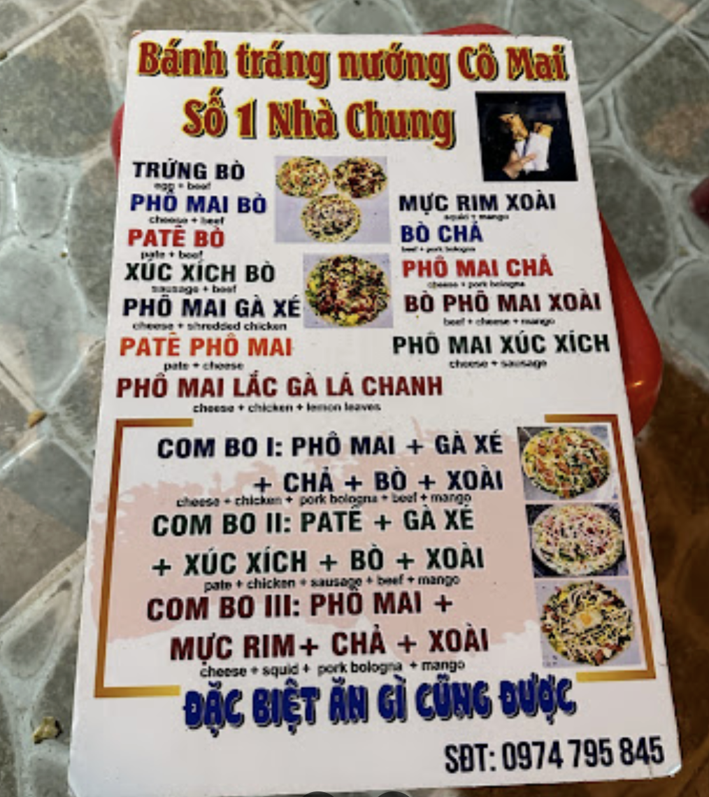 Bánh tráng nướng Cô Mai Nhà Chung ảnh 2