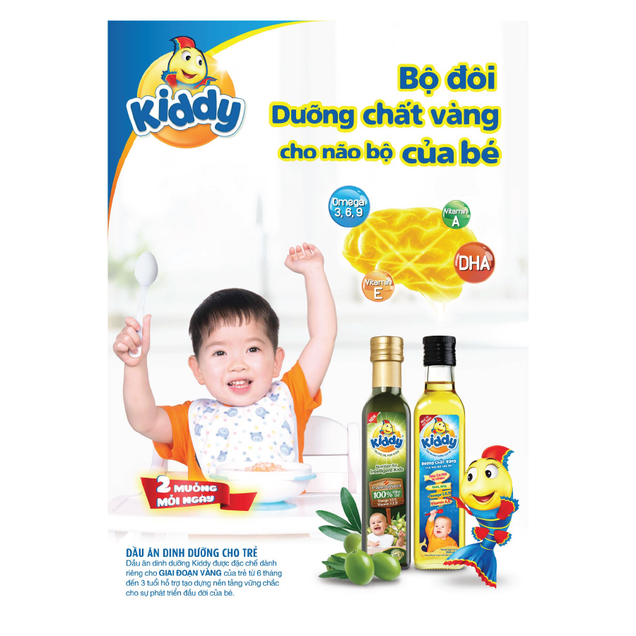 Dầu Ô-Liu dinh dưỡng cho trẻ em nhãn hiệu Kiddy ảnh 1
