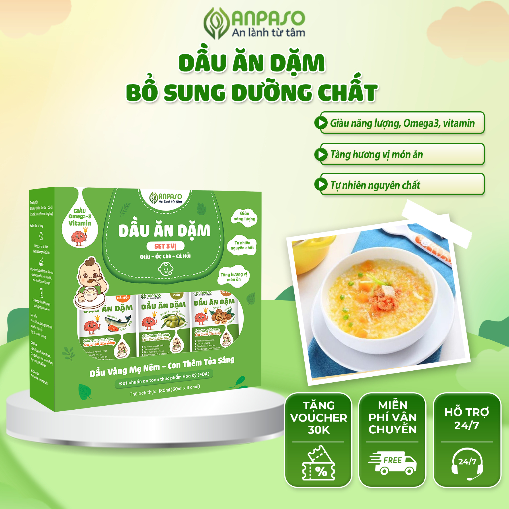 Dầu ăn dặm cho bé Anpaso ảnh 1