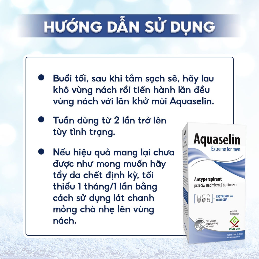 Lăn nách khử mùi nam Aquaselin Extreme For Men ảnh 2