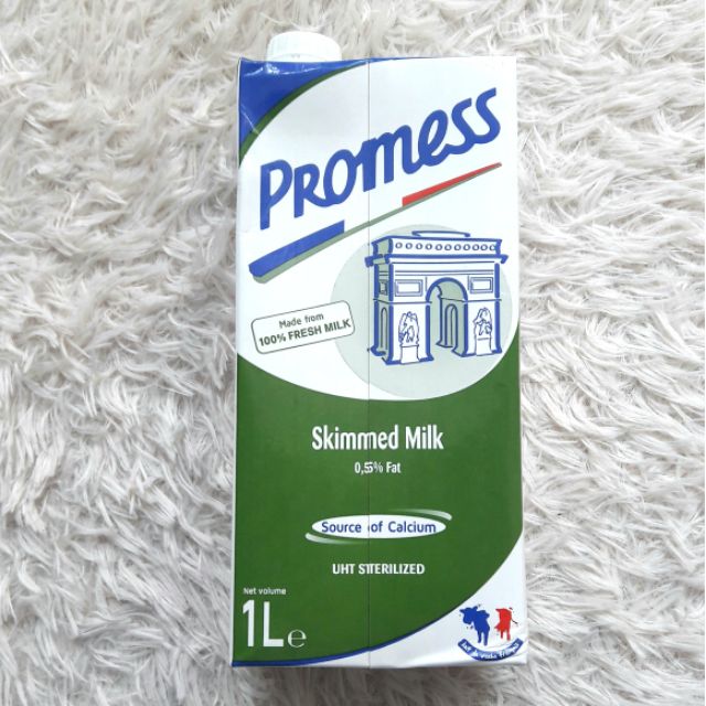 Sữa tươi tiệt trùng tách béo hoàn toàn Promess ảnh 1