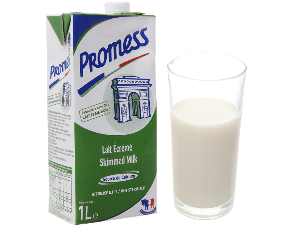 Sữa tươi tiệt trùng tách béo hoàn toàn Promess ảnh 2