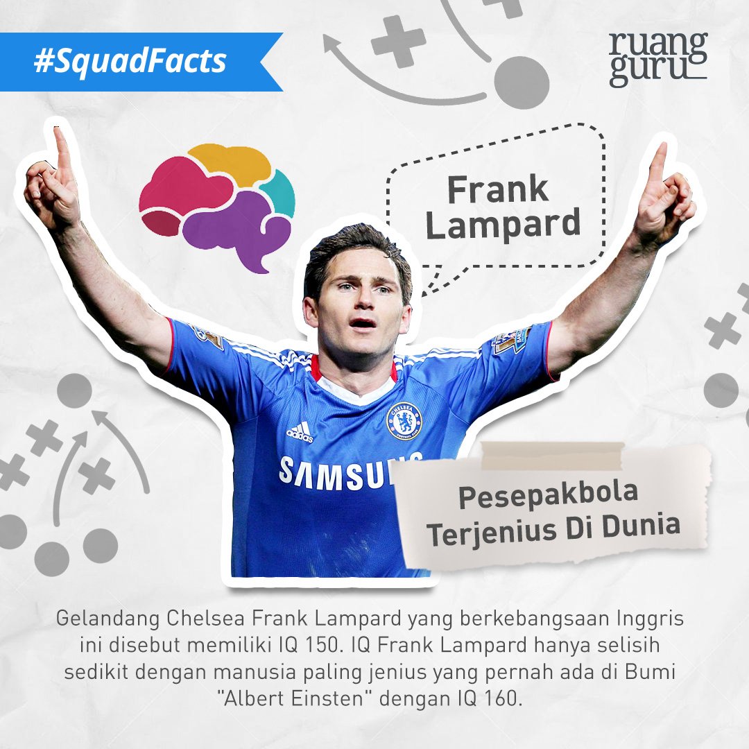 Frank Lampard là một trong những cầu thủ thông minh nhất thế giới với chỉ số IQ là 150 ảnh 1