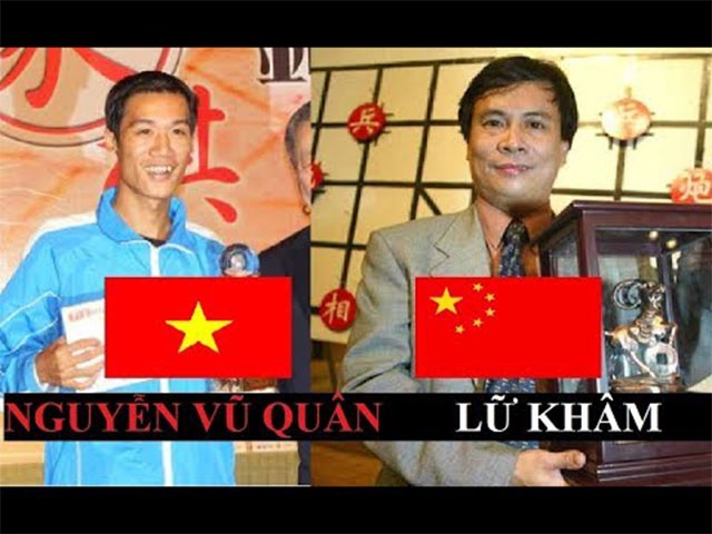 Nguyễn Vũ Quân (trái) tranh tài cùng các kỳ thủ hàng đầu Trung Quốc ảnh 1