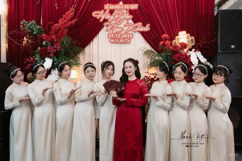 Áo Dài Cưới Hỏi Mạnh Việt ảnh 2