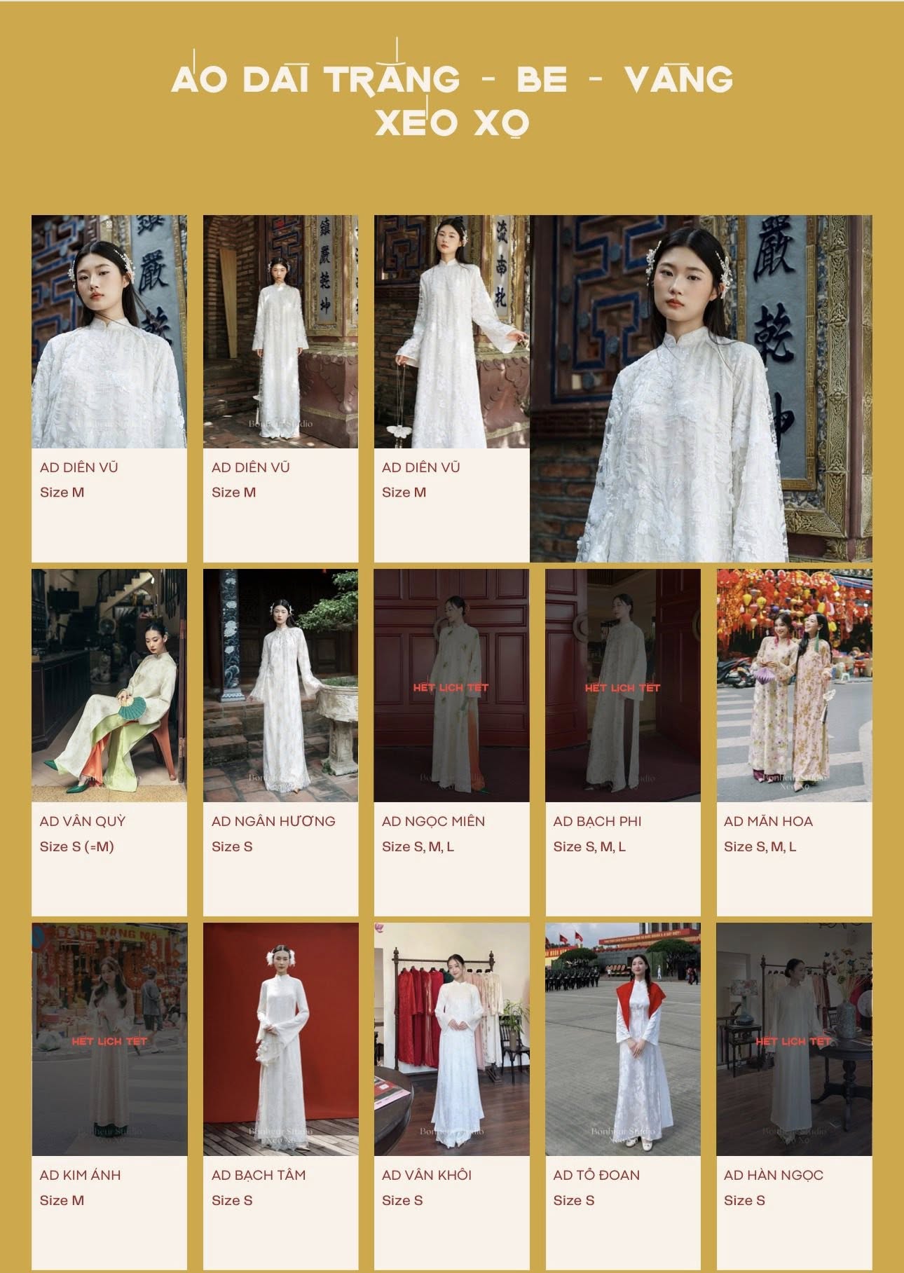 Bonheur Studio - Cho thuê áo dài thiết kế chính hãng ảnh 1